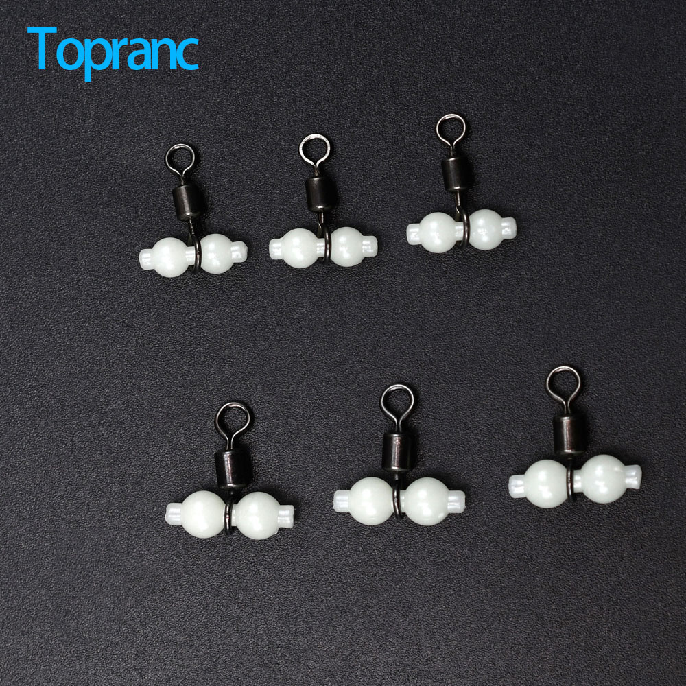 Saltwater Line - Topranc 150Pcs 3 Way Fishing Swivel