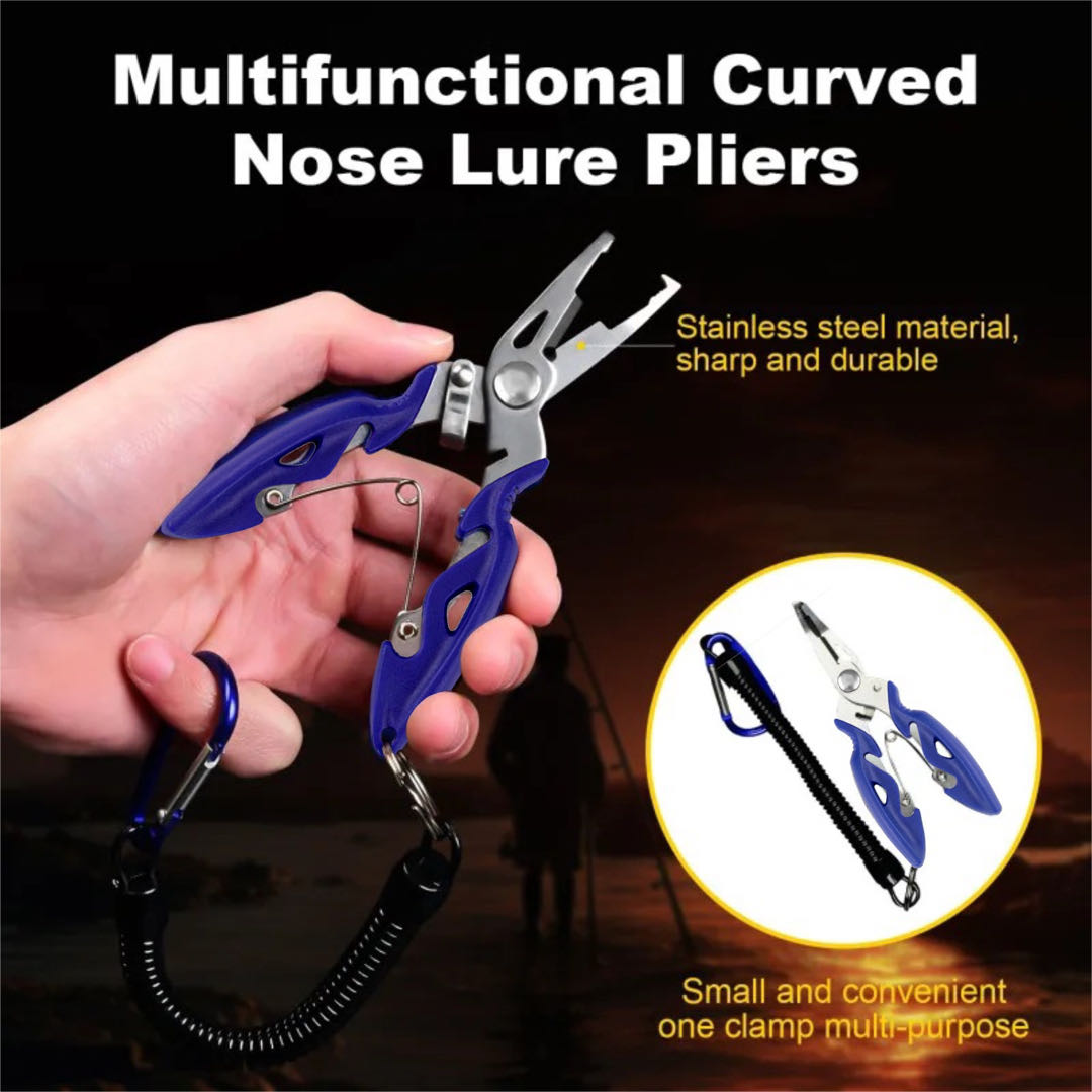 Fishing Line Cutter - Multifunctional Curved Mouth Road Sub Pliers