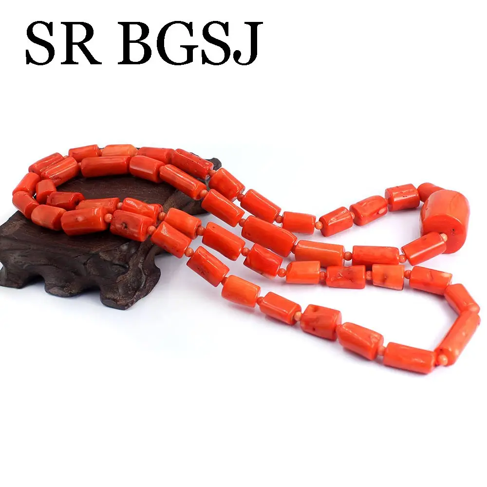 Freshwater Line - 10-14mm 38-48inch Punk Jewelry Trendy Orange