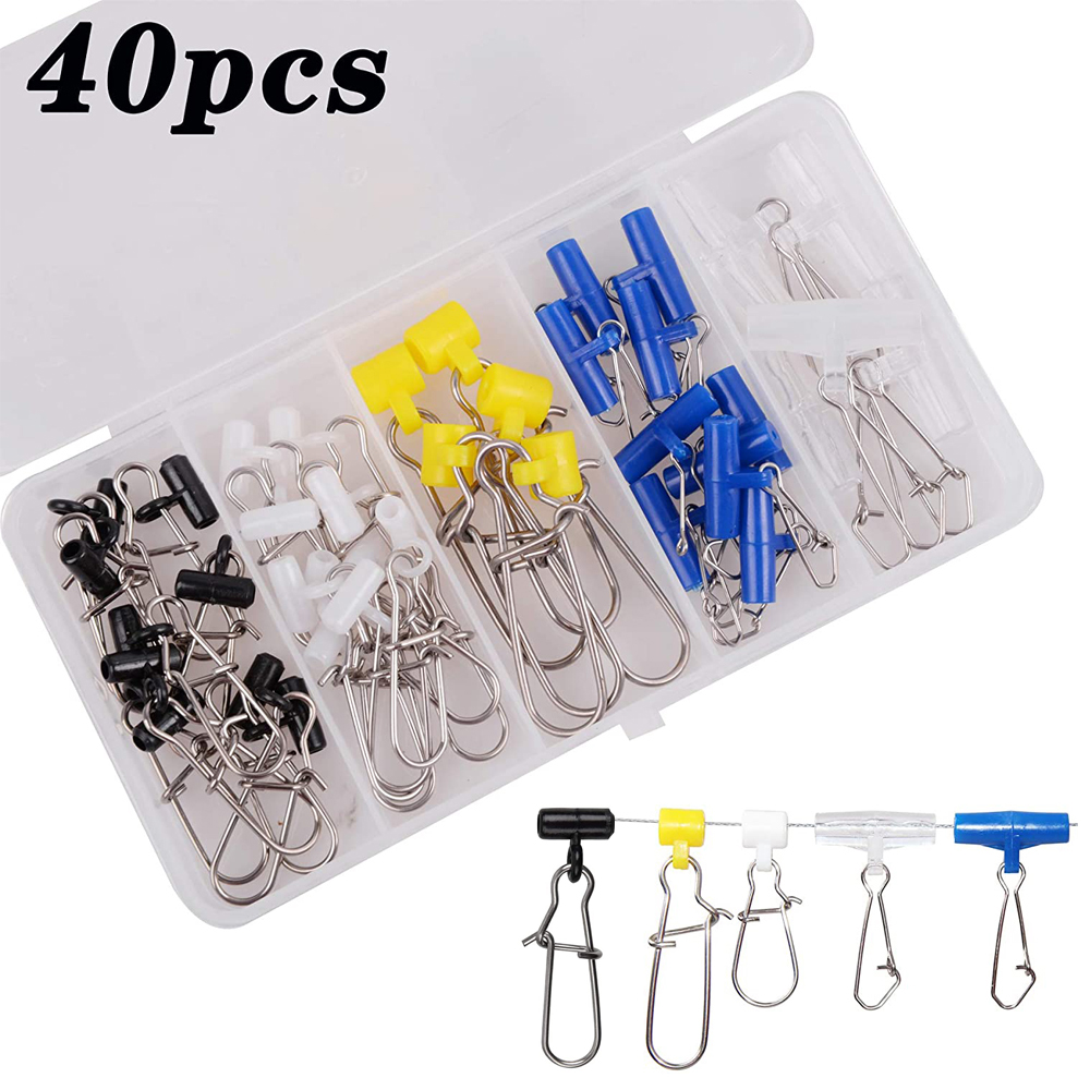 Monofilament Line - 40Pcs Fishing line Sinker Slide with