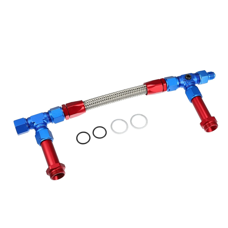 Braided Line - 8AN Dual Feed Fuel Line To