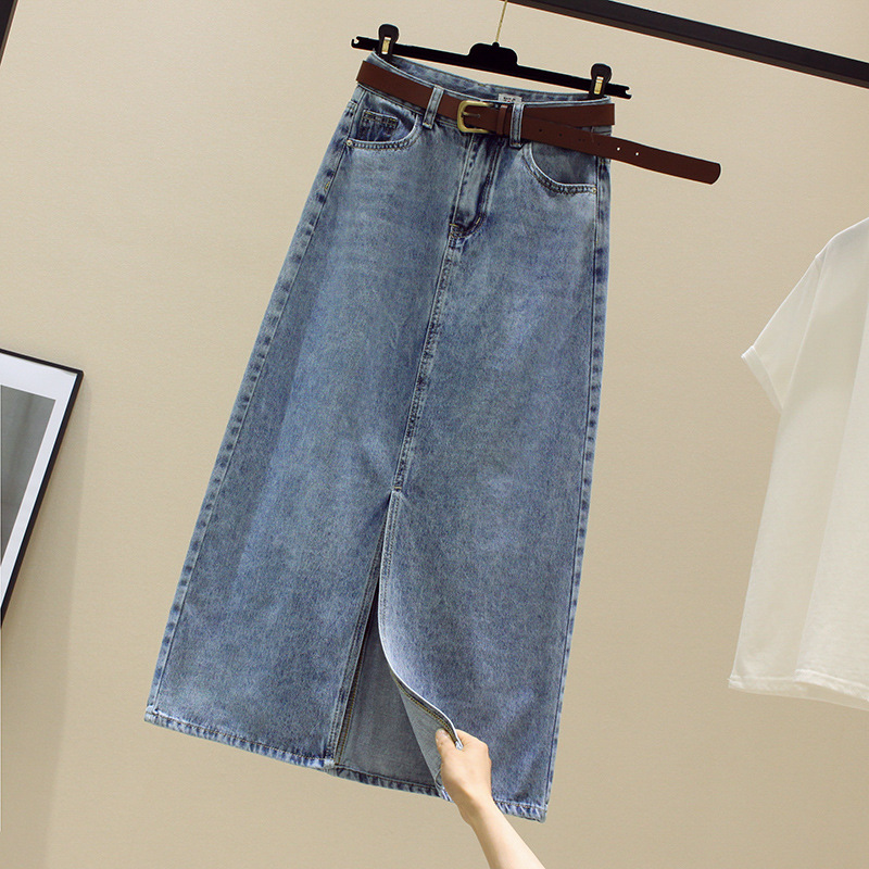 Fly Line - Sexy Wrap Buttocks Denim Skirts Women