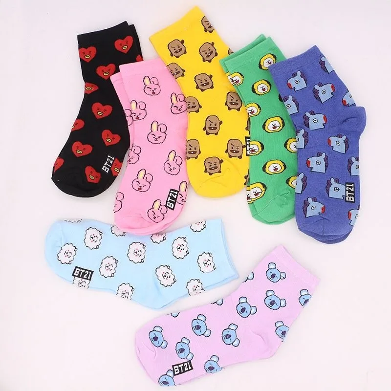 Kawaii BT21 Cartoon Socks Cute - огляд і ціна Tippet Line