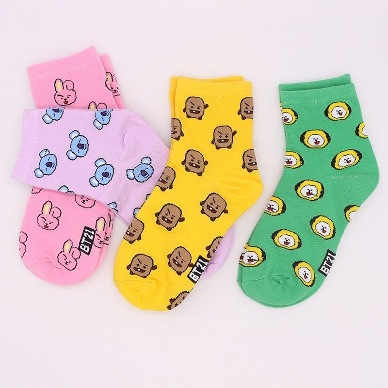 Kawaii BT21 Cartoon Socks Cute - огляд і ціна Tippet Line