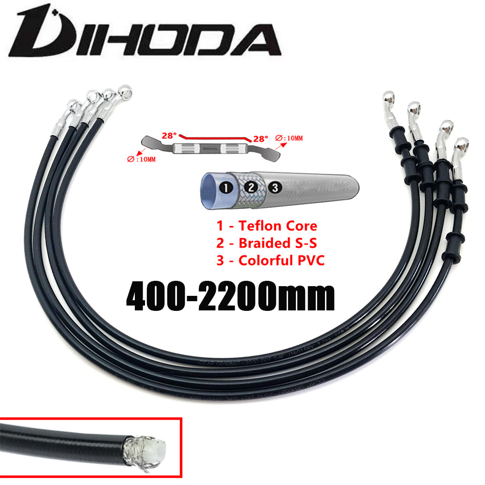 400-2200mm Motorcycle Hydrauli - огляд і ціна Braided Line
