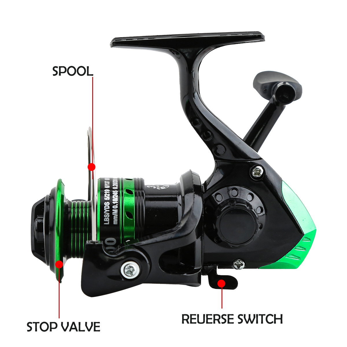 Metal Spinning Reel 5.2:1 Gear - огляд і ціна Ice Fishing Line