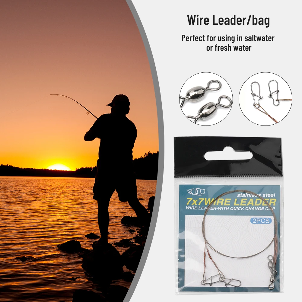 2pcs/Pack Fishing Line Steel W - огляд і ціна Leader Line