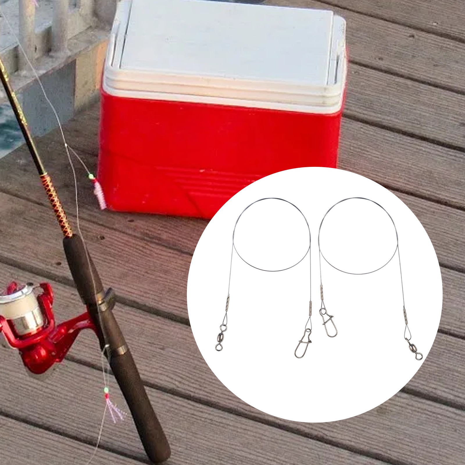 2pc Fishing Titanium Wire Lead - огляд і ціна Leader Line