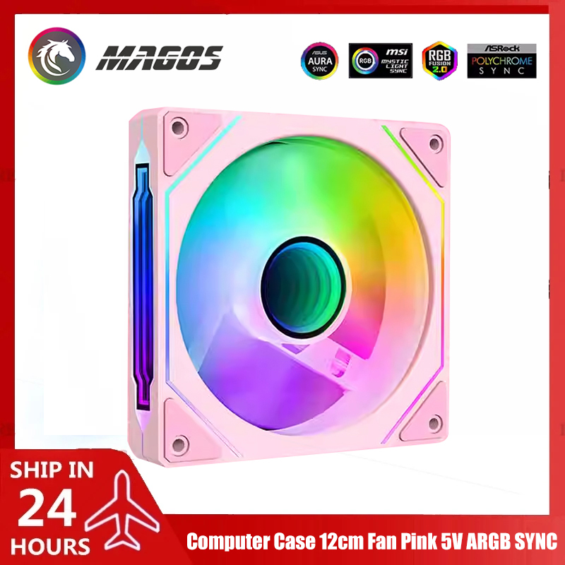 Computer Case Fan Pink 5V ARGB - огляд і ціна Fly Line
