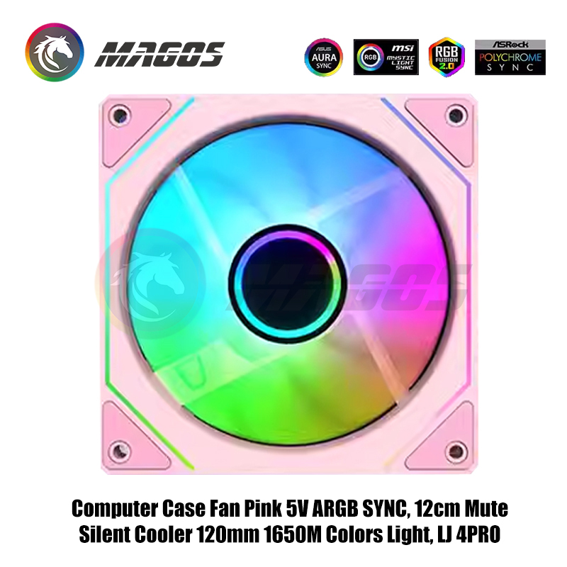 Computer Case Fan Pink 5V ARGB - огляд і ціна Fly Line