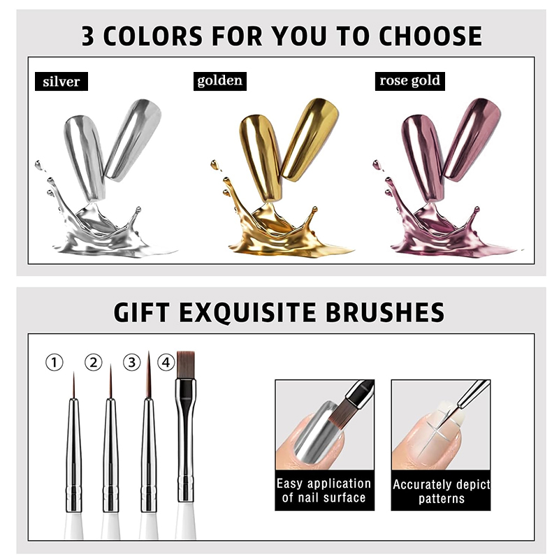 Metallic Painting Gel Chrome G - огляд і ціна Copolymer Line