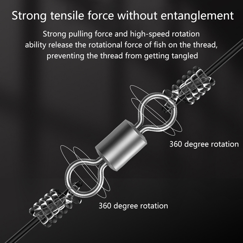 ★▲100Pcs Fishing Swivels Stain - огляд і ціна Monofilament Line