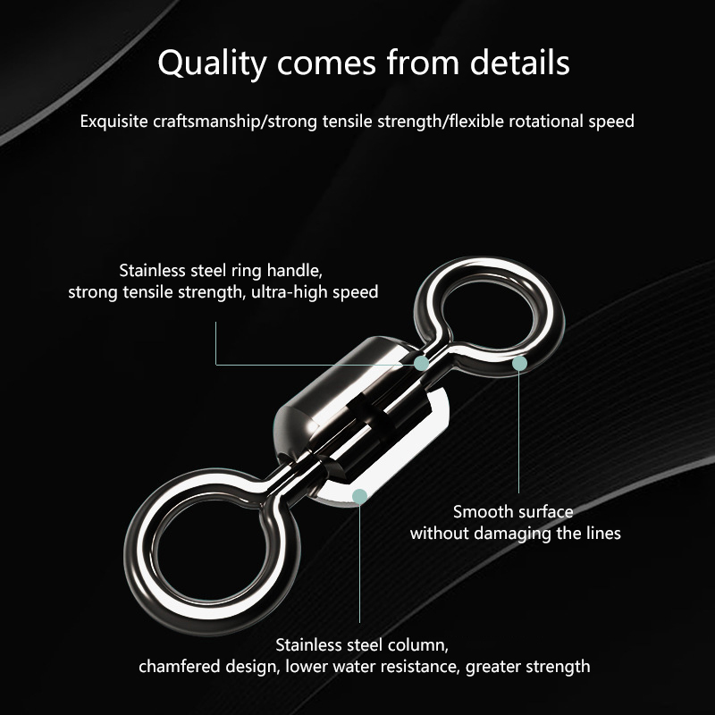 ★▲100Pcs Fishing Swivels Stain - огляд і ціна Monofilament Line