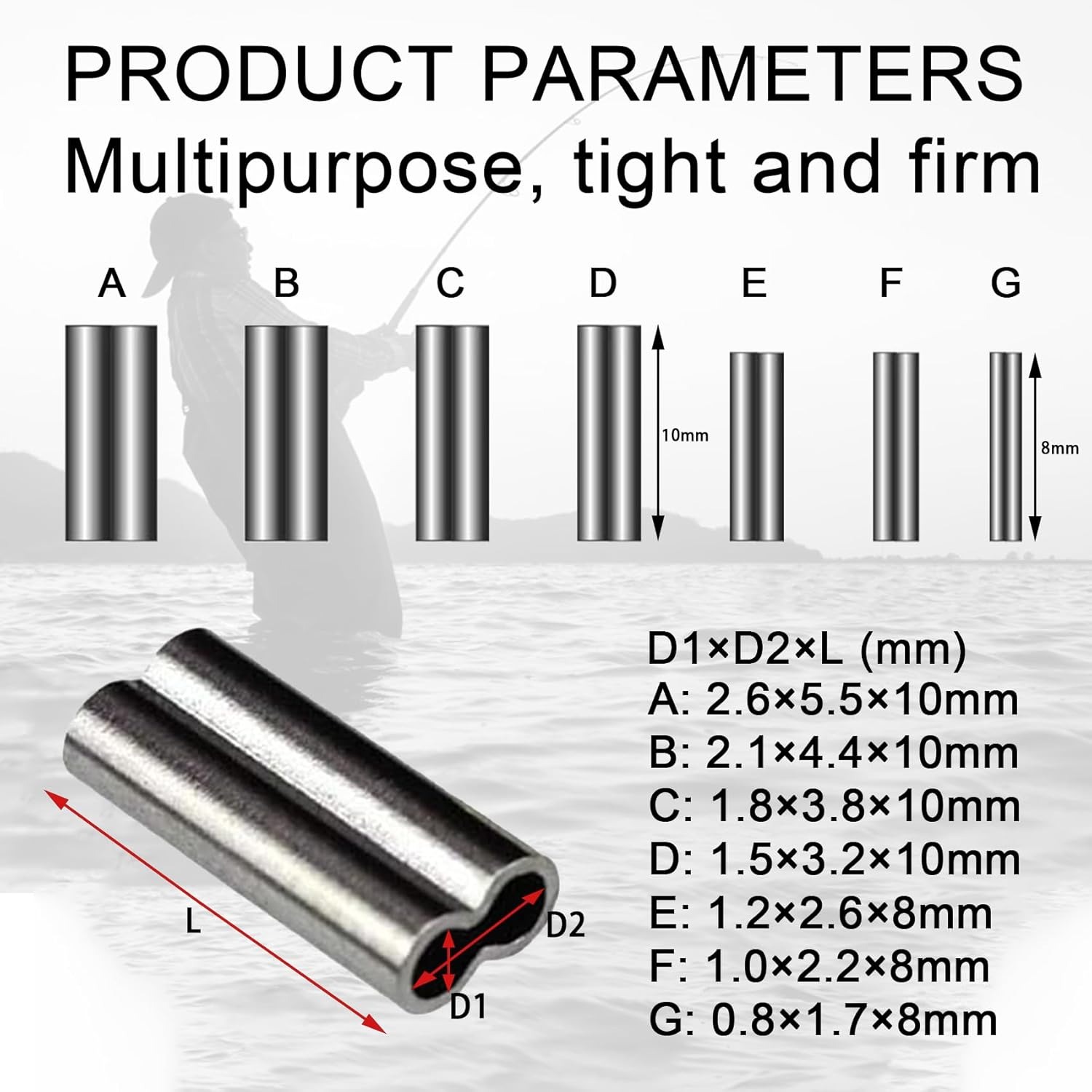 Copper Double Barrel Crimp Sle - огляд і ціна Leader Line