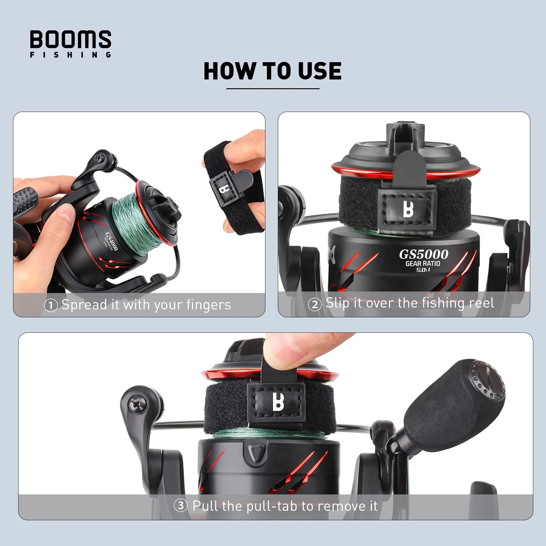 Booms Fishing SB1 4Pcs Spinnin - огляд і ціна Fishing Line Box
